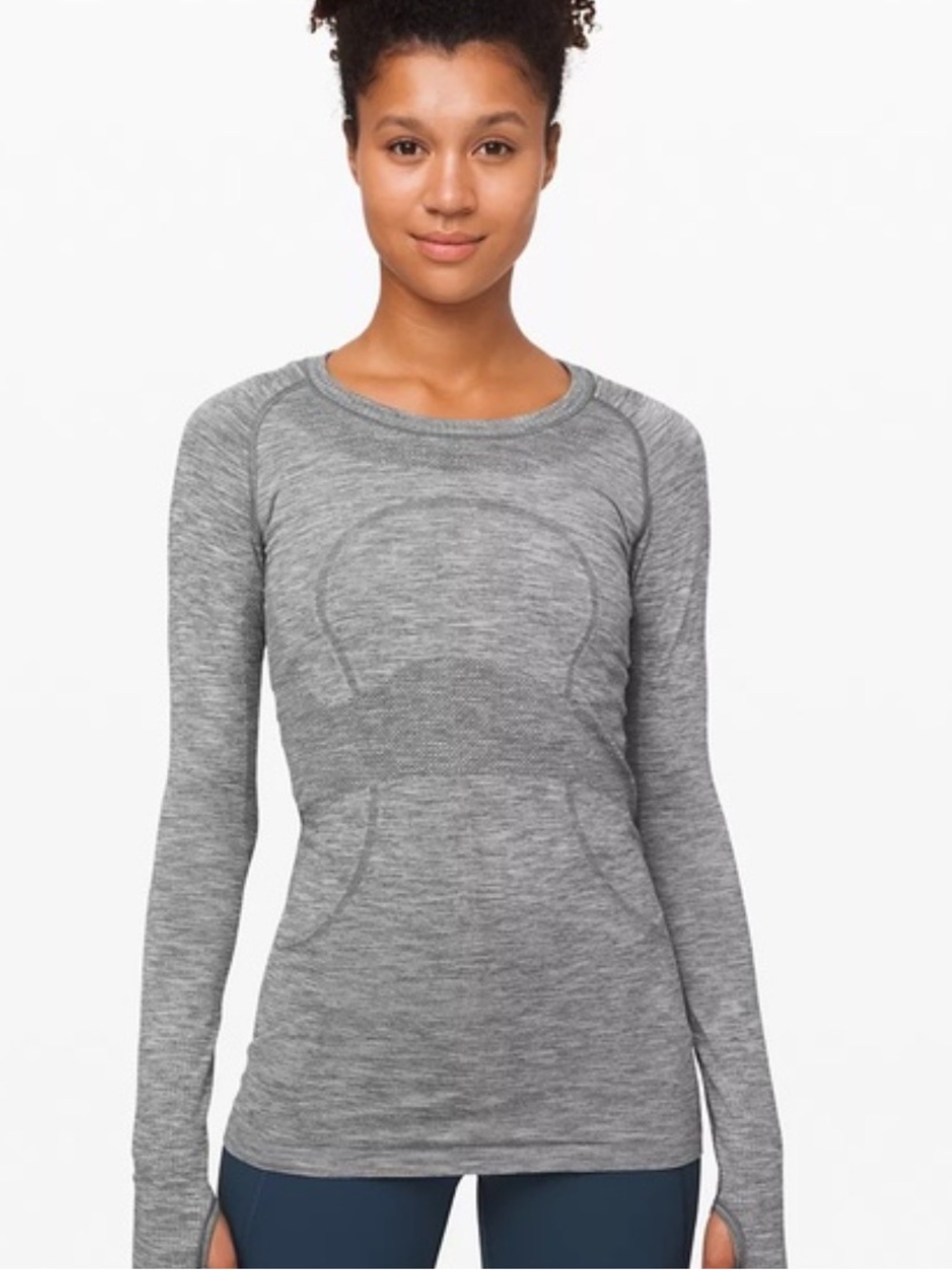 Lululemon Swiftly Tech Gray Long Sleeve Shirt